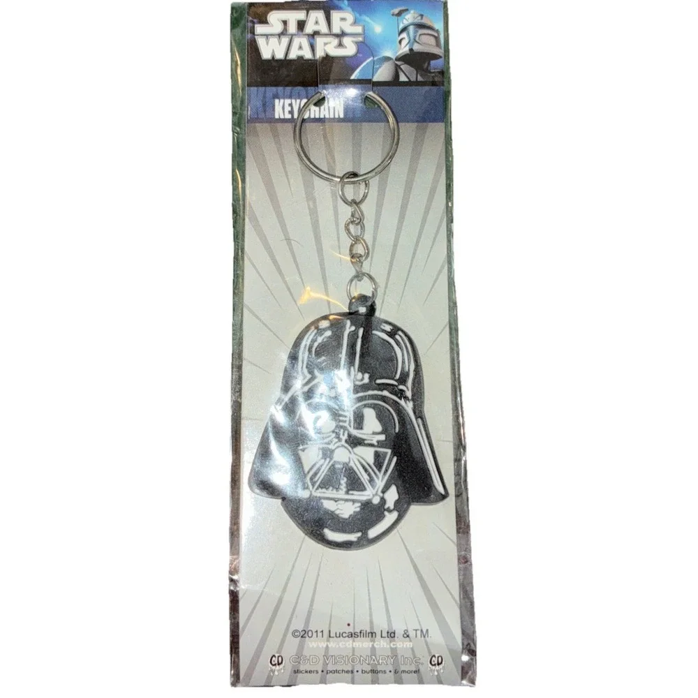 Star Wars Darth Vader Helmet Rubber Key Chain CD‎ Visionary Lucasfilm 2011 NEW